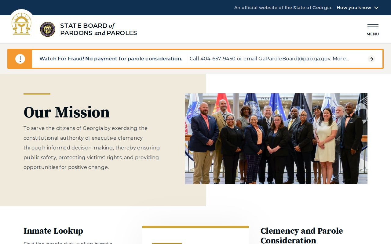 Muscogee County criminal history Georgia parole authority