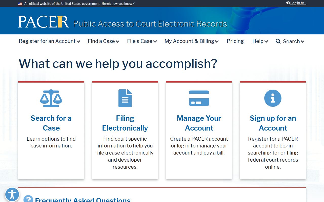 Muscogee County criminal case records through PACER