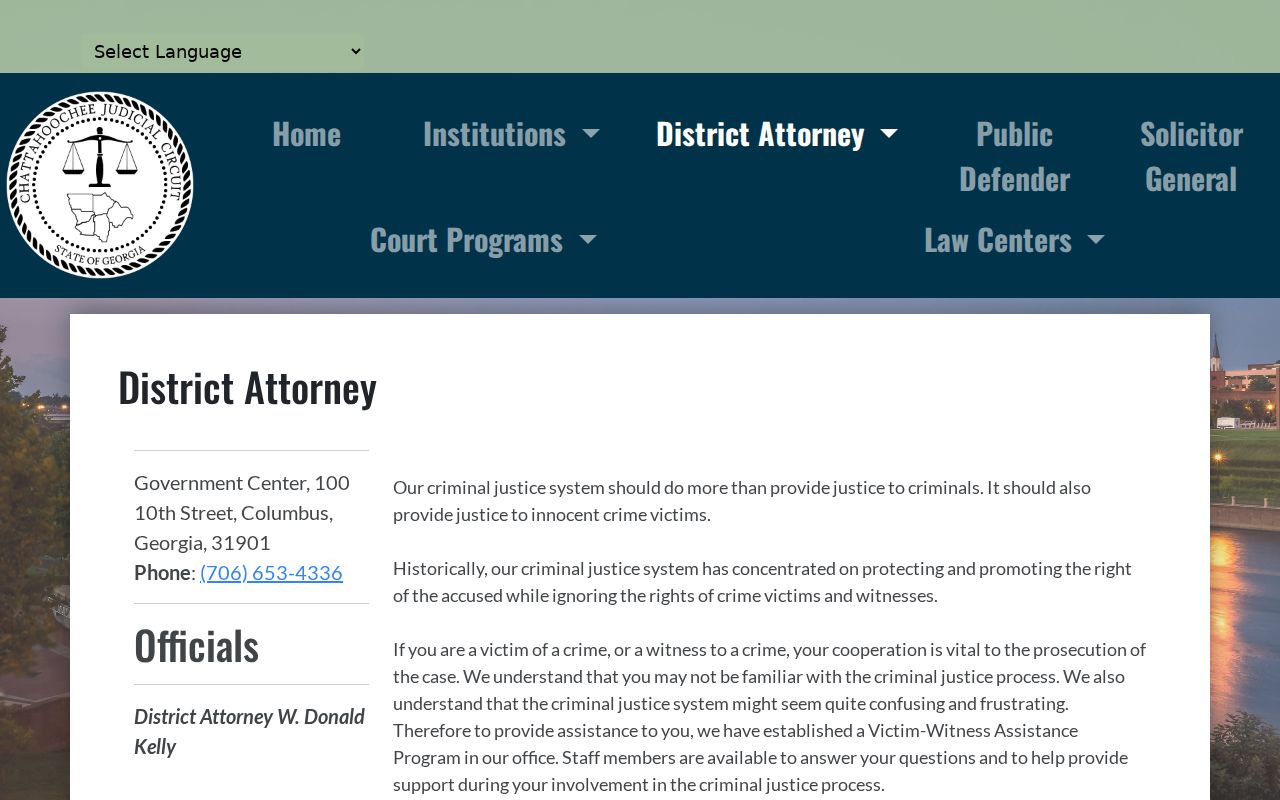 Muscogee County criminal court cases District Attorney office